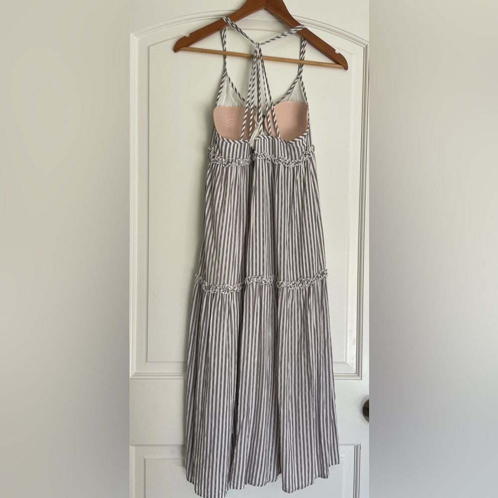 Chelsea28 Striped Boho Dress with Tassel & Embossing - Picture 3 of 4